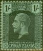 Collectible Postage Stamp from Cayman Islands 1925 1s Black-Green SG79 V.F.U