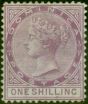 Collectible Postage Stamp from Dominica 1877 1s Magenta SG9 Fine Mtd Mint