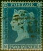 Collectible Postage Stamp GB 1854 2d Deep Blue SG19 Fine Used