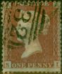Valuable Postage Stamp GB 1855 1d Red-Brown SG22 (S-I) Fine Used