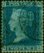Old Postage Stamp GB 1858 2d Blue SG45 Pl.9 Fine Used (2)