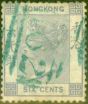 Collectible Postage Stamp from Hong Kong 1863 6c Lilac SG10 Good Used (2)