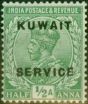 Collectible Postage Stamp Kuwait 1923 1/2a Light Green SG01 Fine MM