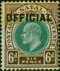 Valuable Postage Stamp Natal 1904 6d Green & Brown-Purple SG05 Good MM