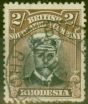 Collectible Postage Stamp from Rhodesia 1913 2s Black & Brown SG214 Die I Fine Used