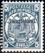 Collectible Postage Stamp from Swaziland 1890 5s Slate-Blue SG8 Fine MNH