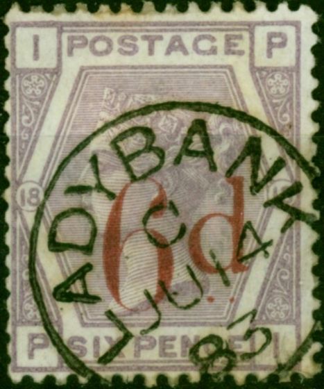 GB 1883 6d on 6d Lilac SG162 Fine Used 'Lady Bank' CDS . Queen Victoria (1840-1901) Used Stamps