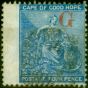 Rare Postage Stamp from Griqualand West 1877 4d Blue SG6a Type 8 Fine Used Scarce