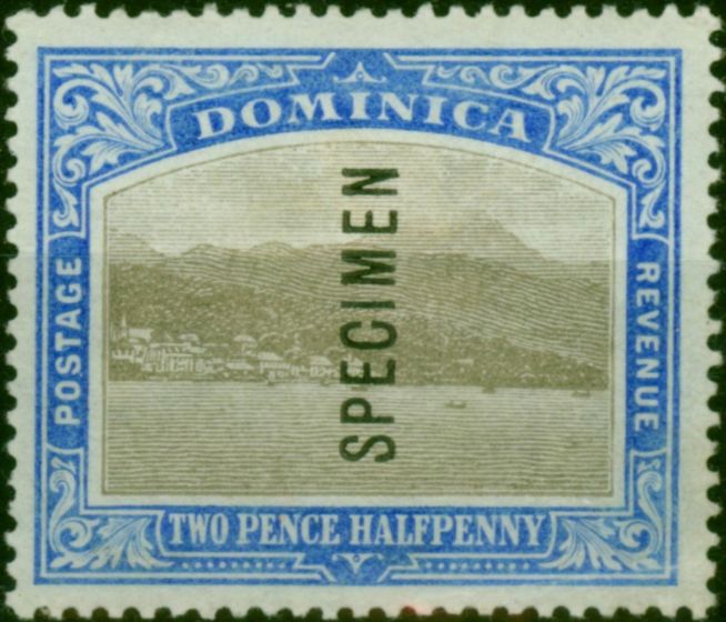 Dominica 1903 2 1/2d Grey & Bright Blue Specimen SG30s Fine MM  King Edward VII (1902-1910) Valuable Stamps