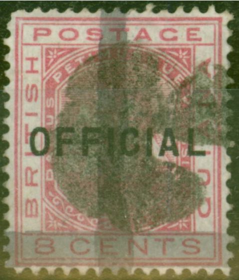 Collectible Postage Stamp from British Guiana 1878 2c on 8c Rose SG148 Fine Used