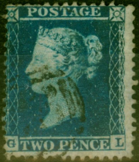 Valuable Postage Stamp GB 1858 2d Blue SG36a Large Crown P. 14 Fine Used