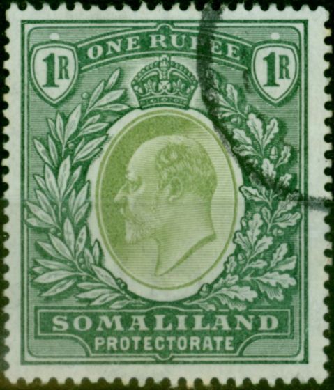 Valuable Postage Stamp Somaliland 1904 1R Green SG41 Fine Used