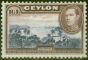 Valuable Postage Stamp from Ceylon 1938 1R Blue-Violet & Chocolate SG395 V.F Very Lightly Mtd Mint