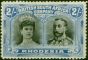 Valuable Postage Stamp Rhodesia 1910 2s Black & Dull Blue SG154 Fine & Fresh MM