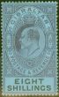 Collectible Postage Stamp from Gibraltar 1903 8s Dull Purple & Black-Blue SG54 Fine & Fresh Lightly Mtd Mint (14)