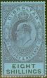 Collectible Postage Stamp from Gibraltar 1903 8s Dull Purple & Black-Blue SG54 Fine & Fresh Lightly Mtd Mint (15)