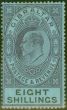 Old Postage Stamp from Gibraltar 1903 8s Dull Purple & Black-Blue SG54 Fine & Fresh Lightly Mtd Mint (4)