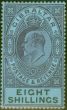 Collectible Postage Stamp from Gibraltar 1903 8s Dull Purple & Black-Blue SG54 Fine & Fresh Lightly Mtd Mint (5)