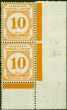Collectible Postage Stamp from Malaya 1936 10c Yellow-Orange SGD4 Fine MNH Pair