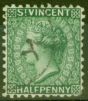 Collectible Postage Stamp from St Vincent 1884 1/2d Green SG42 Fine Used
