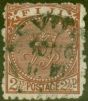Old Postage Stamp from Fiji 1891 2 1/2d Chocolate SG79 Fine Used