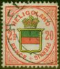 Valuable Postage Stamp Heligoland 1890 20pf Aniline Vermilion Bright Green & Lemon SG15c Fine Used