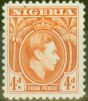 Collectible Postage Stamp from Nigeria 1938 4d Orange SG54 Fine Mtd Mint