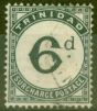 Valuable Postage Stamp from Trinidad 1885 6d Slate-Black SGD7 Fine Used