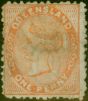 Old Postage Stamp Queensland 1879 1d Dull Orange SG135ab 'QOEENSLAND Error' Good Unused