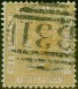 Old Postage Stamp Sierra Leone 1876 3d Buff SG20 Fine Used
