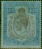 Old Postage Stamp Straits Settlements 1912 $25 Purple & Blue-Blue SG213 Ave MM Regum Scarce CV £3250