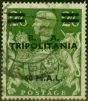 Collectible Postage Stamp Tripolitania 1950 6l on 2s6d Yellow-Green SGT24 Fine Used