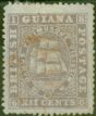 Old Postage Stamp from British Guiana 1875 12c Lilac SG113 P.15 Fine Lightly Used Ex-Fred Small