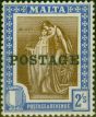 Valuable Postage Stamp Malta 1926 2s Brown & Blue SG153 Fine MNH