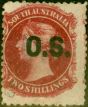 Rare Postage Stamp from South Australia 1875 2s Crimson-Carmine SG013 Fine Used