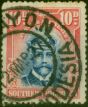Rare Postage Stamp Southern Rhodesia 1924 10d Blue & Rose SG9 Good Used