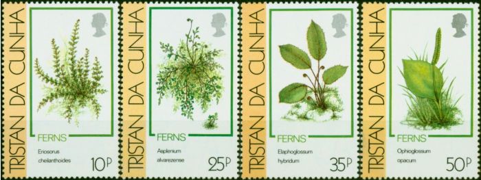Tristan Da Cunha 1989 Ferns Set of 4 SG478-481 V.F MNH . Queen Elizabeth II (1952-2022) Mint Stamps