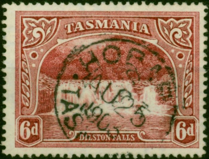 Tasmania 1900 6d Lake SG236 Fine Used (2) Queen Victoria (1840-1901) Collectible Stamps