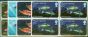 Collectible Postage Stamp from Pitcairn Islands 1970 Fish set of 4 SG111-114 Superb Used Blocks of 4