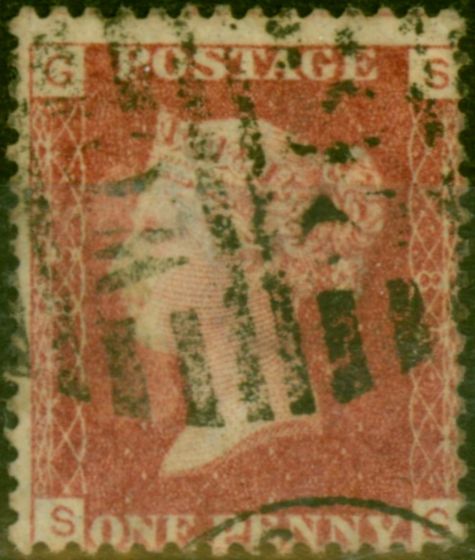 Collectible Postage Stamp GB 1864 1d Red SG43 Pl 85 Fine Used