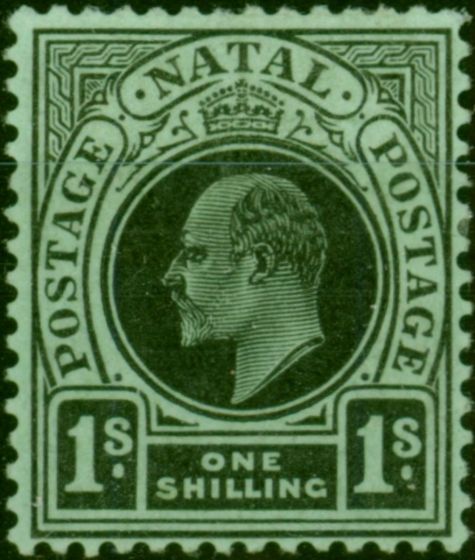 Collectible Postage Stamp Natal 1908 1s Black-Green SG166 Fine MM (2)
