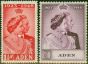 Collectible Postage Stamp Aden 1949 RSW Set of 2 SG30-31 Fine MNH