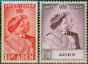 Old Postage Stamp Aden 1949 RSW Set of 2 SG30-31 Good MM