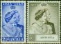 Rare Postage Stamp Antigua 1949 RSW Set of 2 SG112-113 Fine MM
