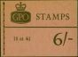 Valuable Postage Stamp from GB 1965 Sept 6s Wilding Booklet SGQ4p Phosphor Fine & Complete