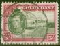 Rare Postage Stamp from Gold Coast 1938 5s Olive-Green & Carmine SG131 P.12 Fine Used