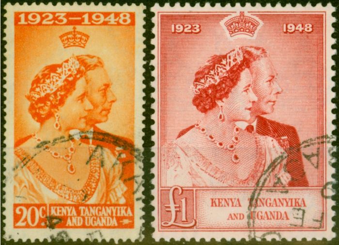 Valuable Postage Stamp KUT 1948 RSW Set of 2 SG157-158 V.F.U CV £70