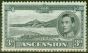 Old Postage Stamp from Ascension 1940 3d Black & Grey SG42a V.F Very Lightly Mtd Mint