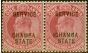 Valuable Postage Stamp Chamba 1903 1a Carmine SG025Var 'ICHAMBA' in Fine LMM Pair