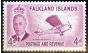 Rare Postage Stamp from Falkland Is 1952 4d Reddish Purple SG177 V.F MNH